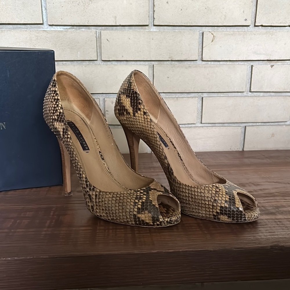 Ralph Lauren Brown Heels